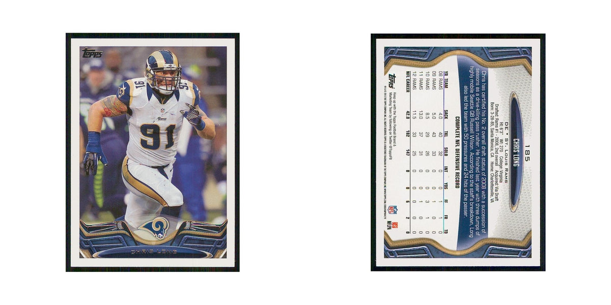 2013 Topps Chris Long St. Louis Rams #185
