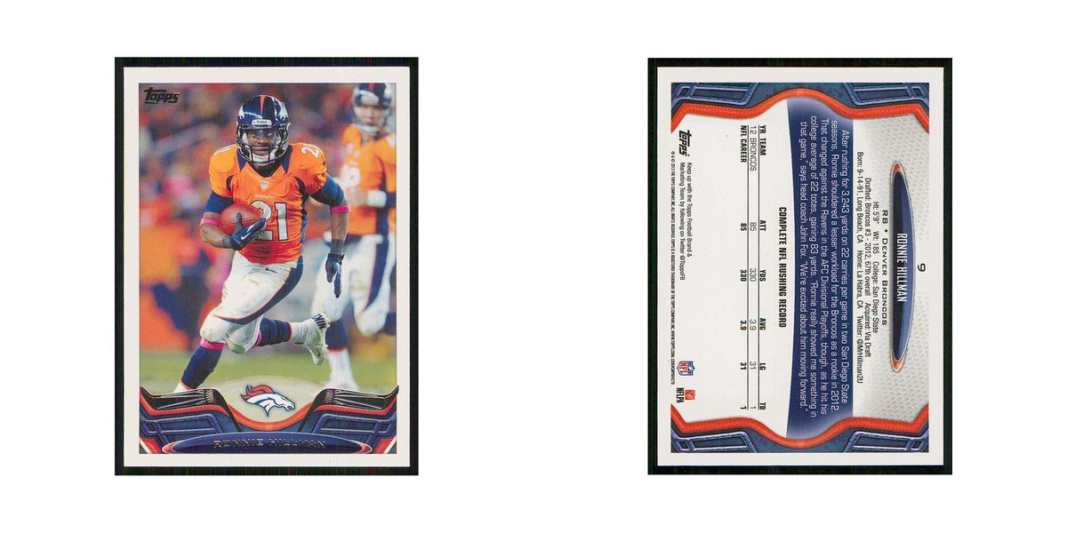 2013 Topps Ronnie Hillman Broncos #9