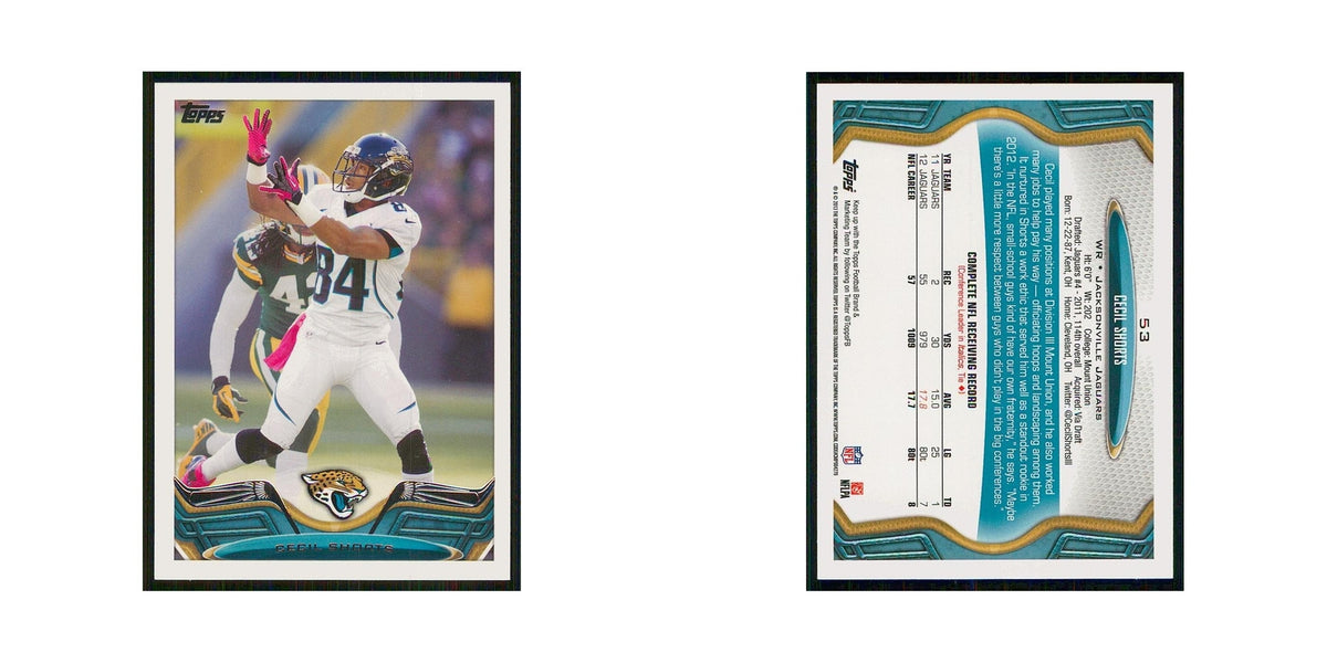 2013 Topps Cecil Shorts Jaguars #53