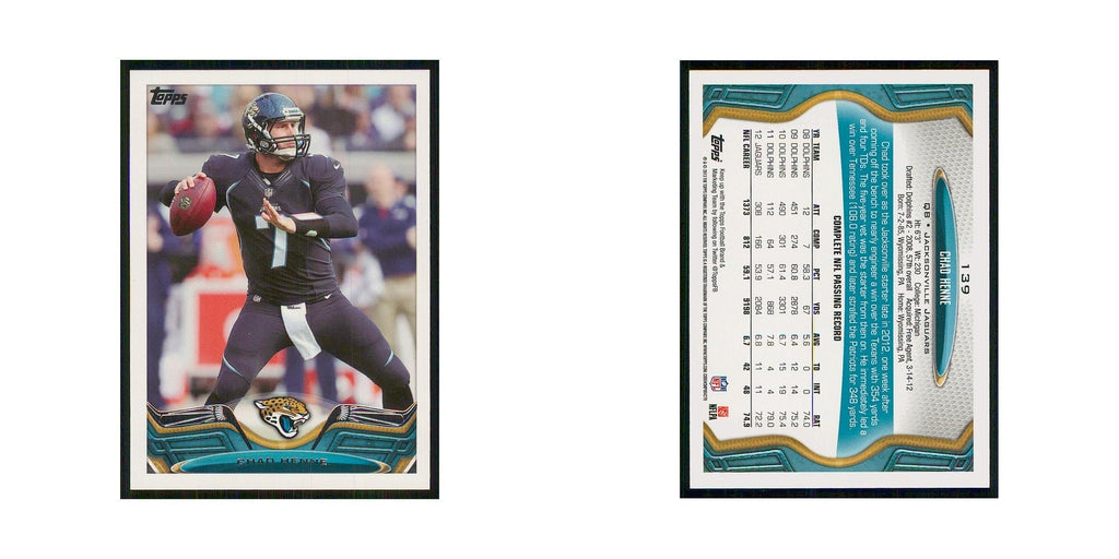 2013 Topps Chad Henne Jaguars #139