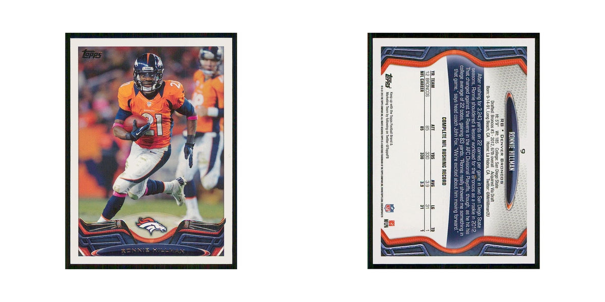 2013 Topps Ronnie Hillman Broncos #9