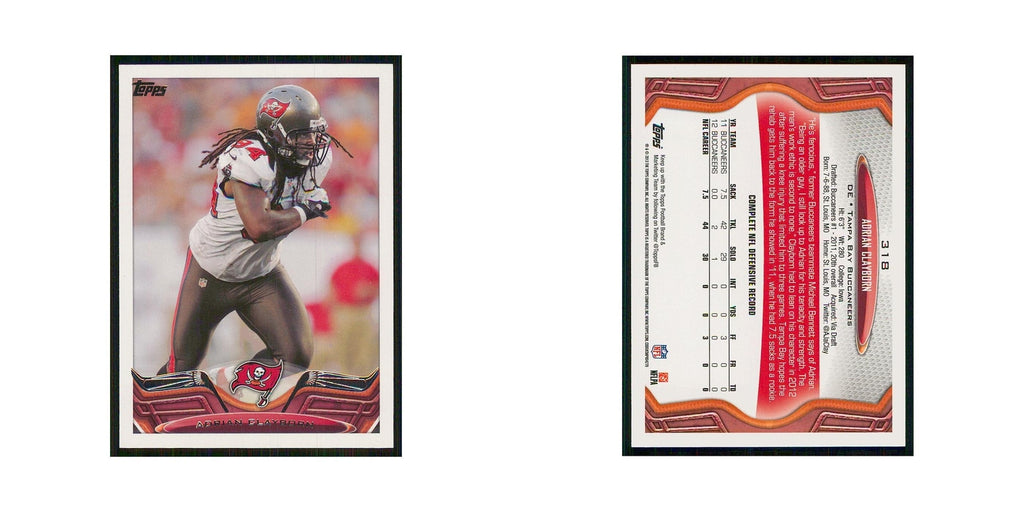 2013 Topps Adrian Clayborn Buccaneers #318