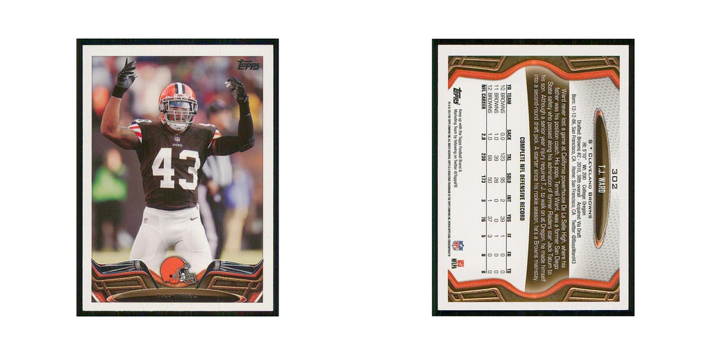 2013 Topps T.J. Ward Browns #302