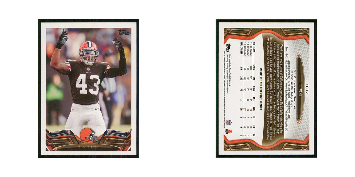 2013 Topps T.J. Ward Browns #302