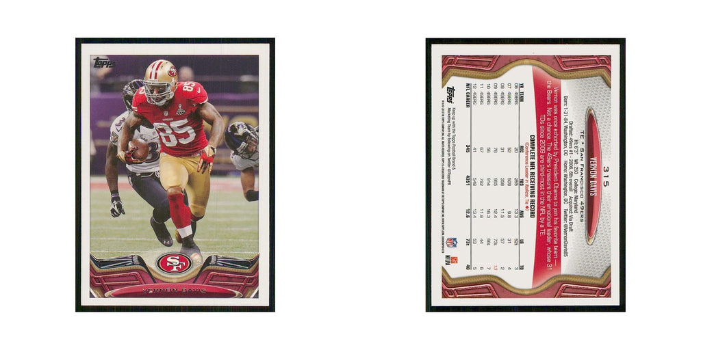 2013 Topps Vernon Davis 49ers #315