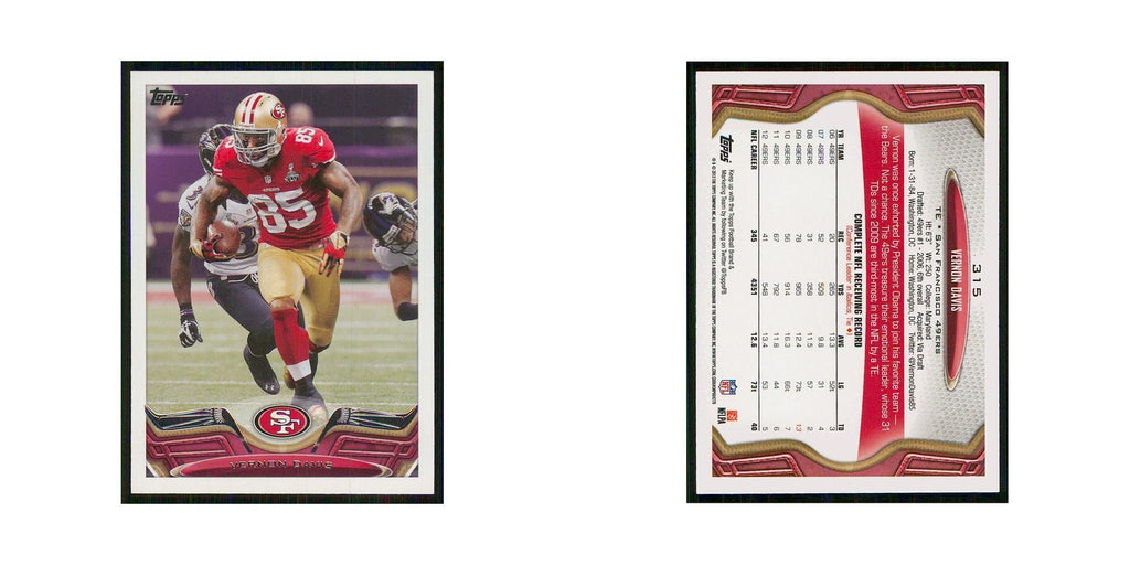 2013 Topps Vernon Davis 49ers #315