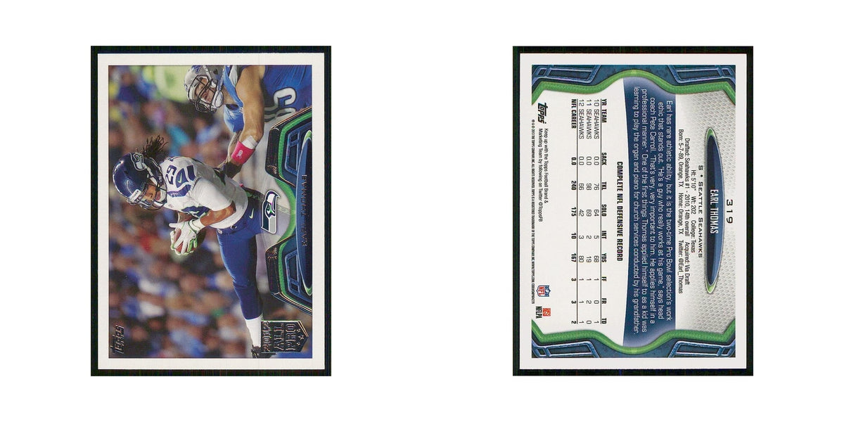 2013 Topps Earl Thomas Seahawks #319