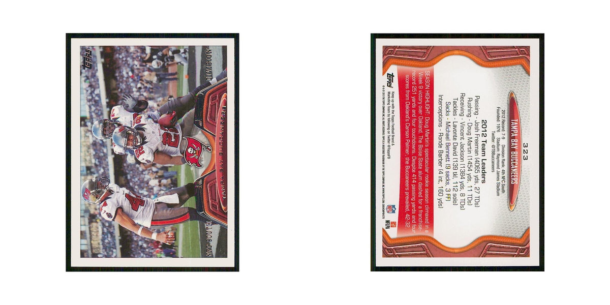 2013 Topps Tampa Bay Buccaneers Buccaneers #323