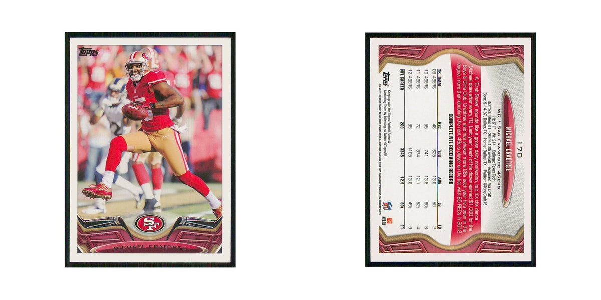 2013 Topps Michael Crabtree 49ers #170