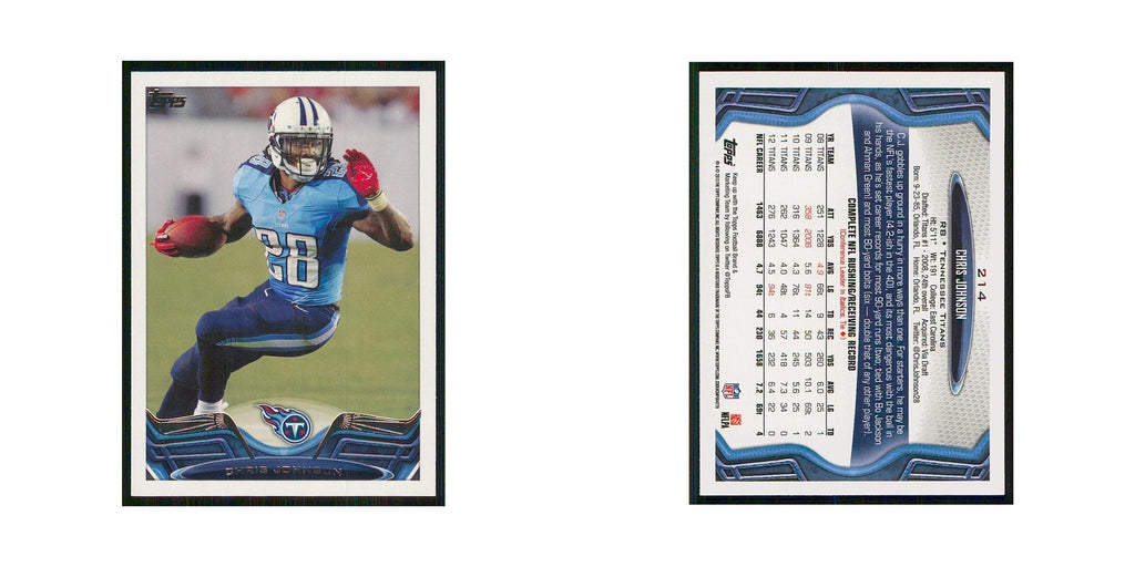 2013 Topps Chris Johnson Titans #214