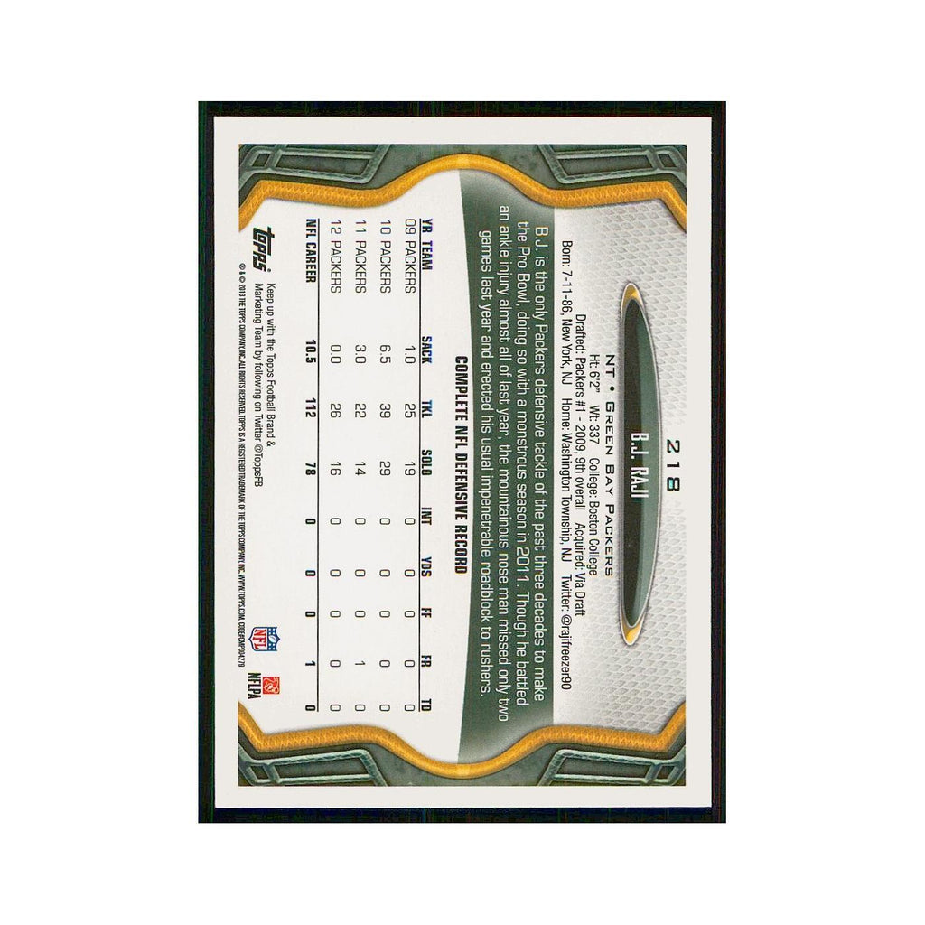 2013 Topps B.J. Raji Packers #218