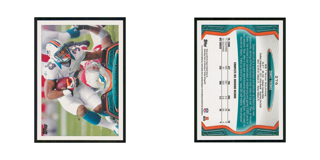 2013 Topps Daniel Thomas Dolphins #276