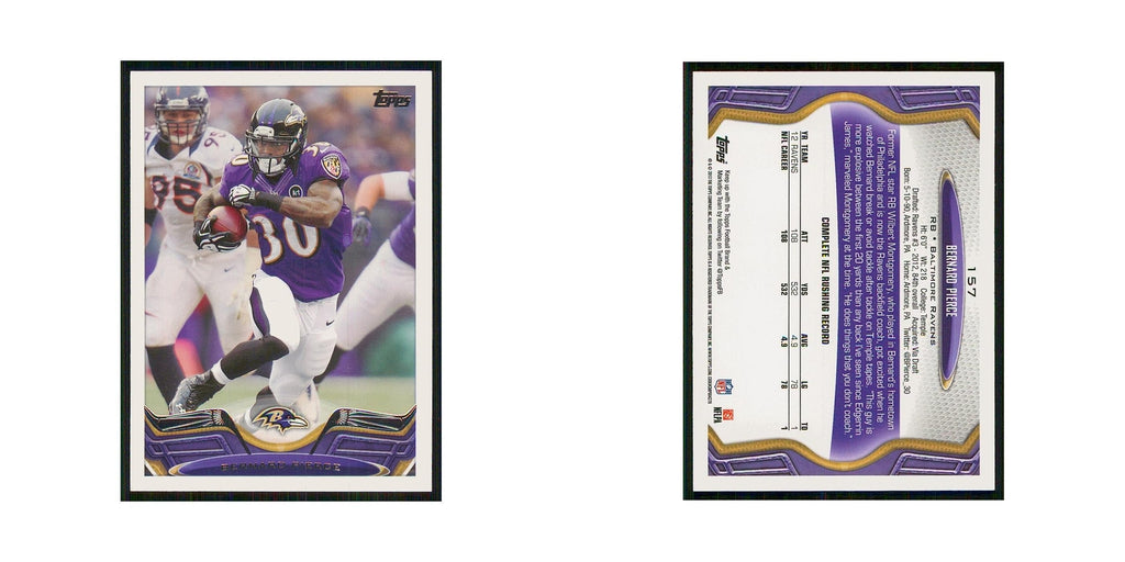2013 Topps Bernard Pierce Ravens #157
