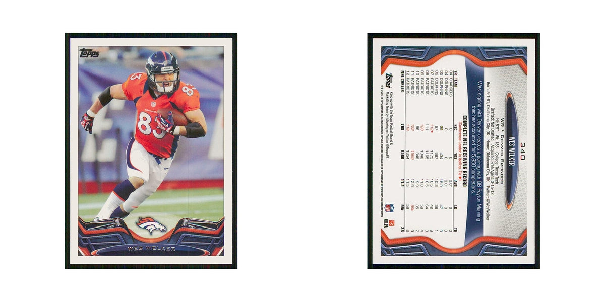 2013 Topps Wes Welker Broncos #340