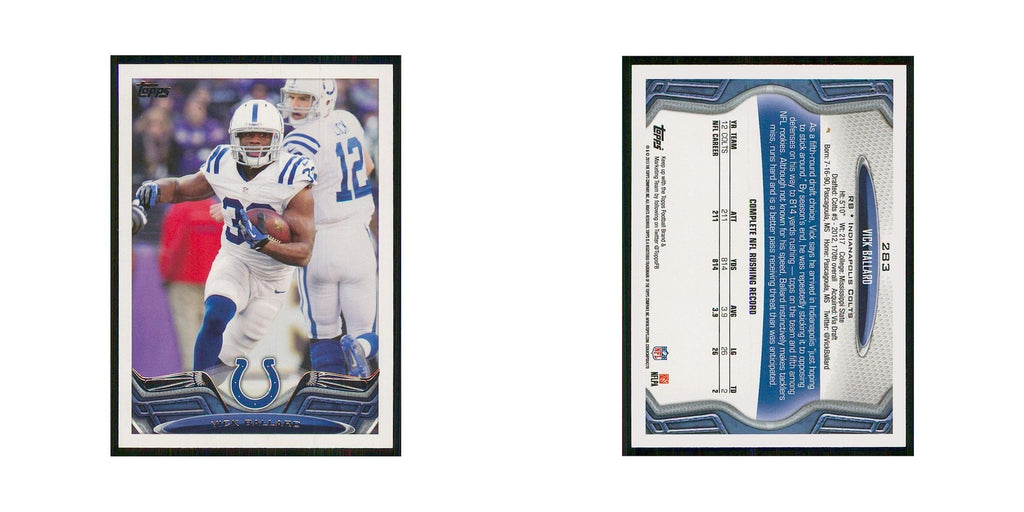 2013 Topps Vick Ballard Colts #283