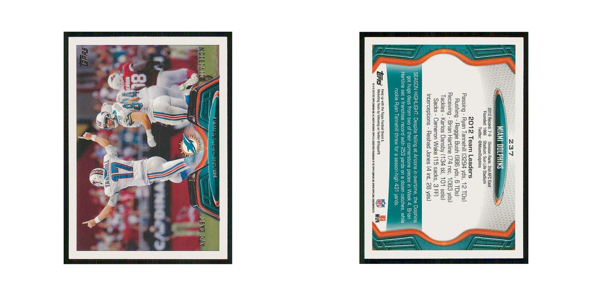 2013 Topps Miami Dolphins Dolphins #237