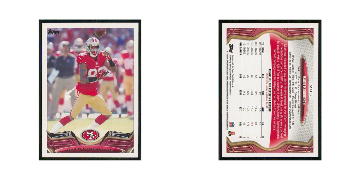 2013 Topps Mario Manningham 49ers #285