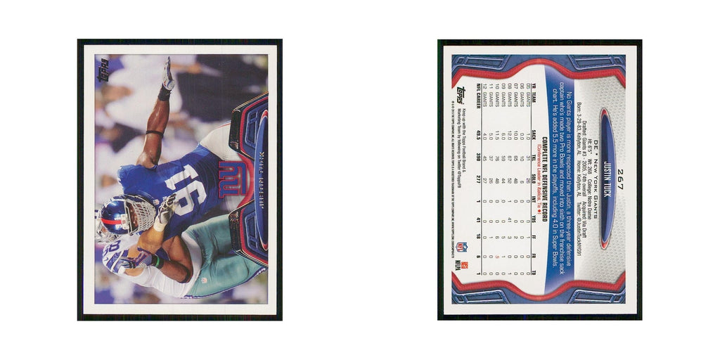 2013 Topps Justin Tuck Giants #267