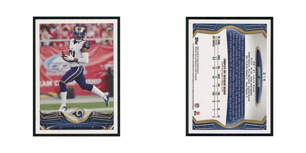 2013 Topps Janoris Jenkins St. Louis Rams #216