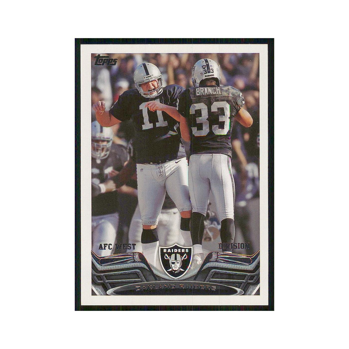 2013 Topps Oakland Raiders Raiders #167