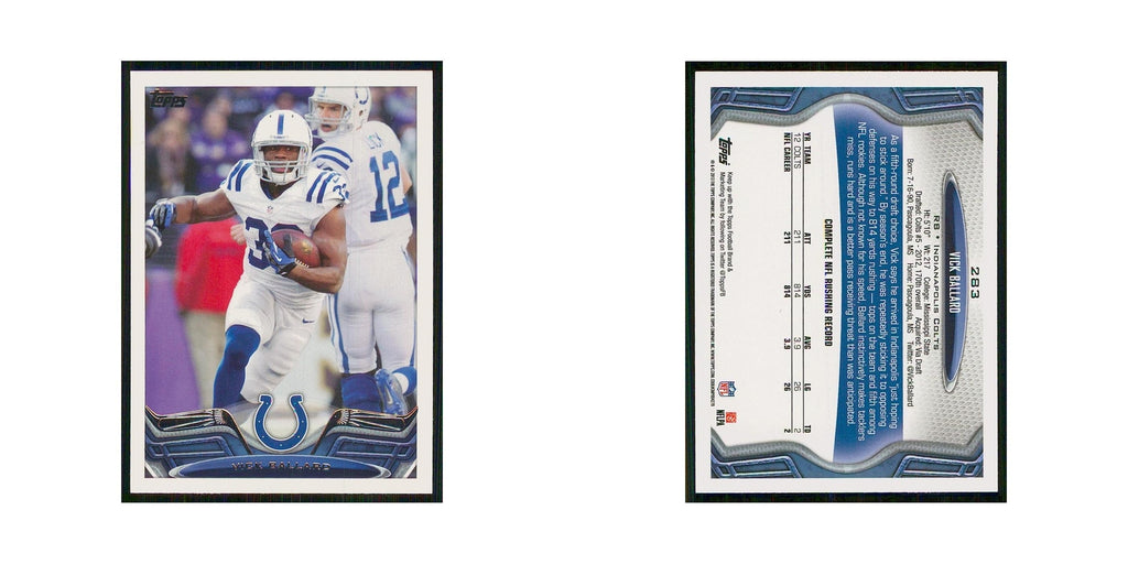 2013 Topps Vick Ballard Colts #283