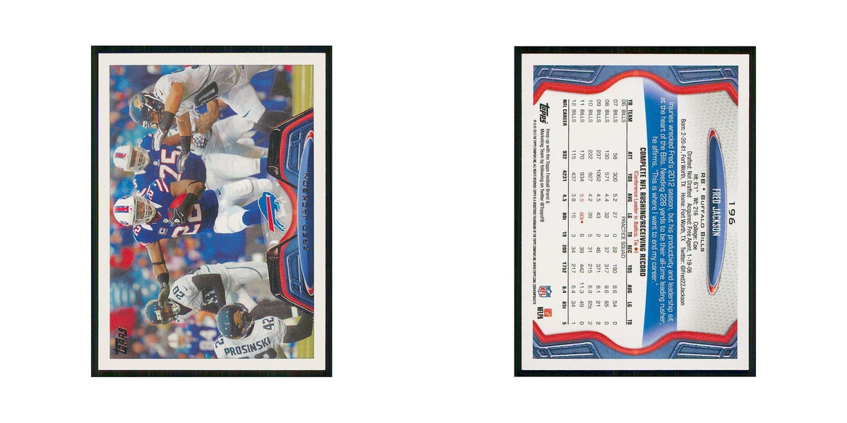 2013 Topps Fred Jackson Bills #196