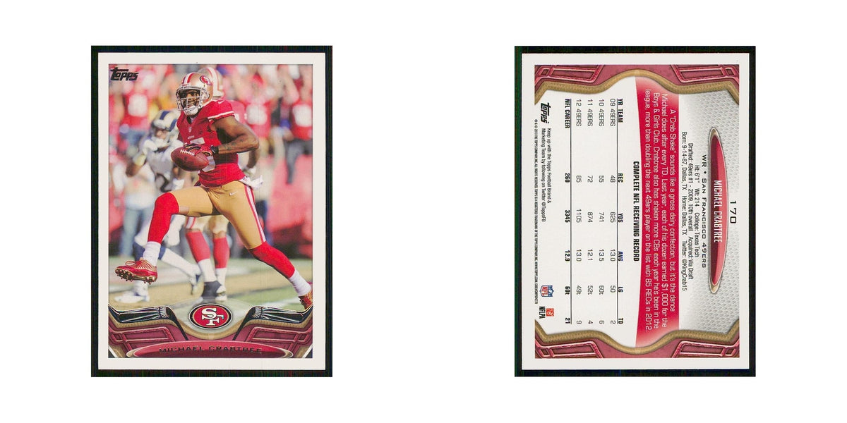 2013 Topps Michael Crabtree 49ers #170
