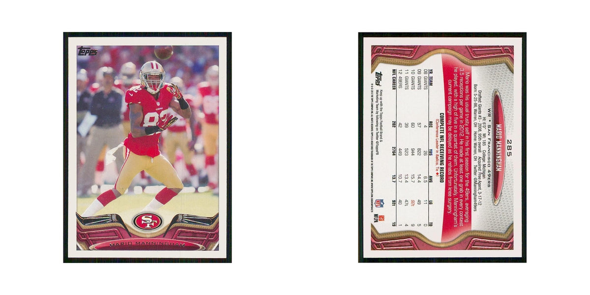 2013 Topps Mario Manningham 49ers #285