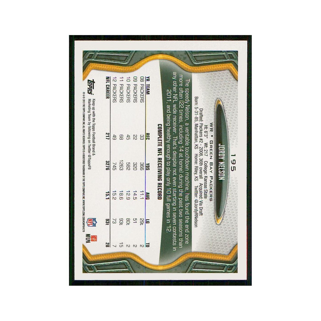 2013 Topps Jordy Nelson Packers #195