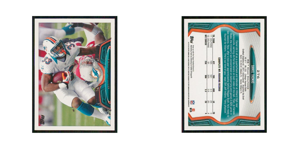 2013 Topps Daniel Thomas Dolphins #276