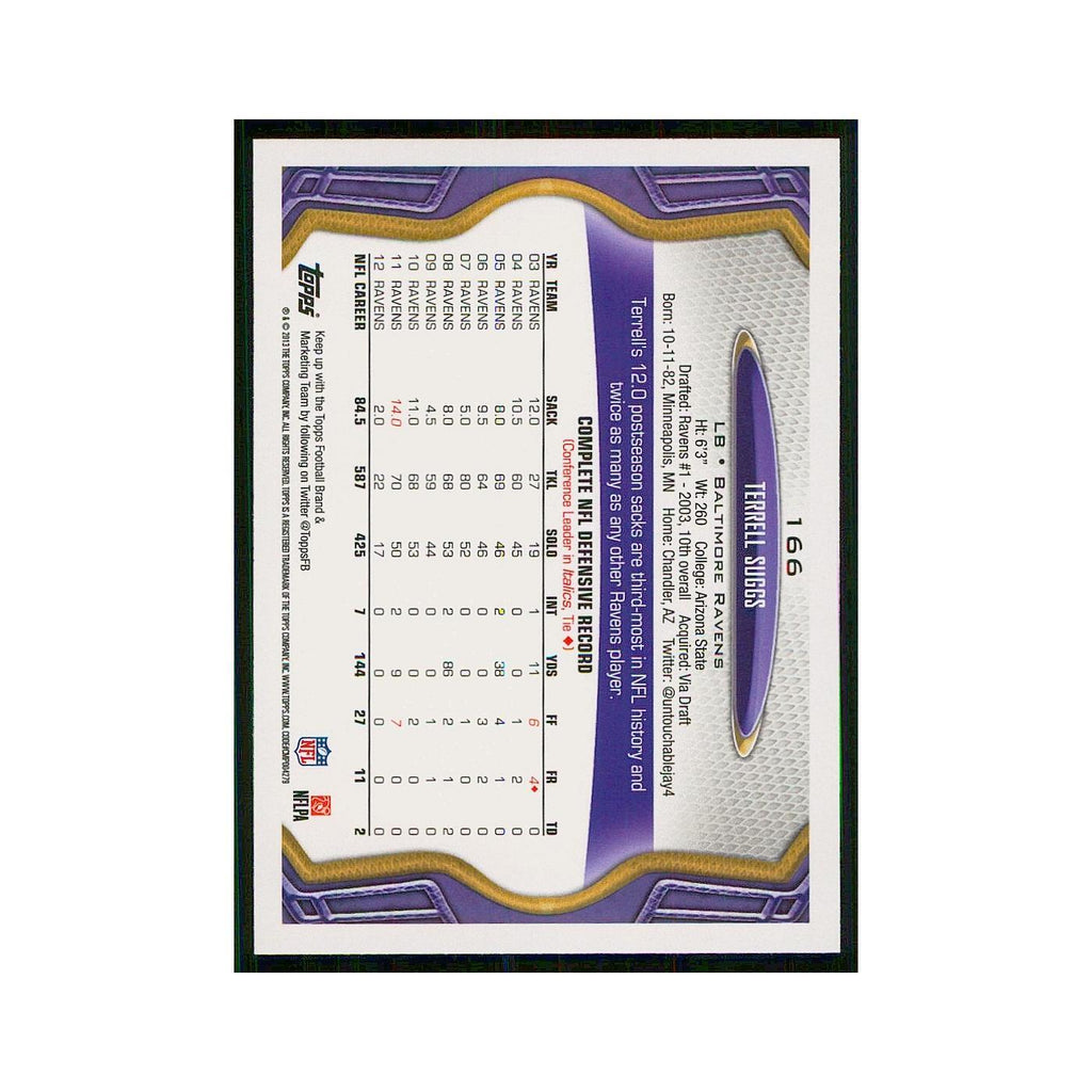 2013 Topps Terrell Suggs Ravens #166