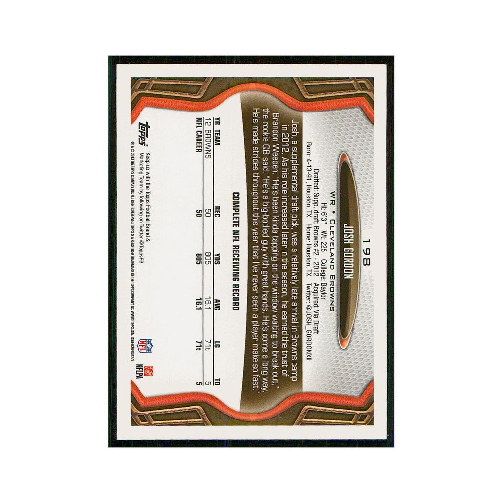 2013 Topps Josh Gordon Browns #198