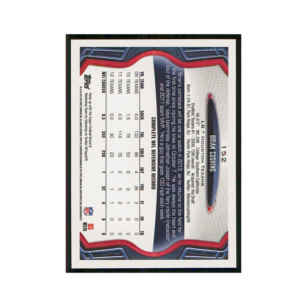 2013 Topps Brian Cushing Texans #152