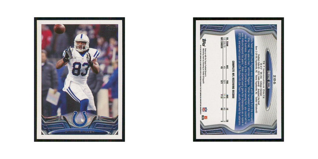 2013 Topps Dwayne Allen Colts #286