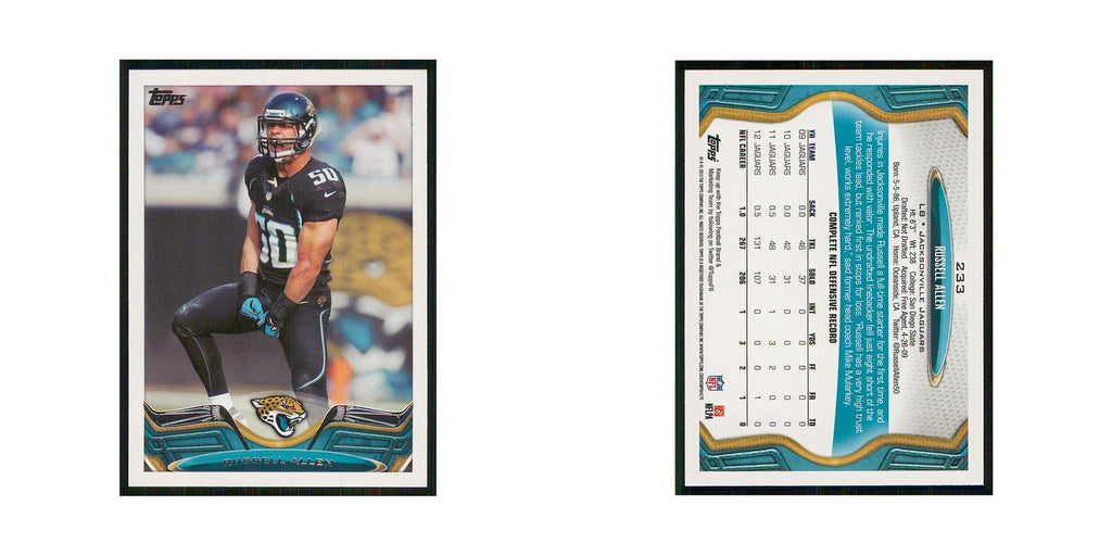 2013 Topps Russell Allen Jaguars #233