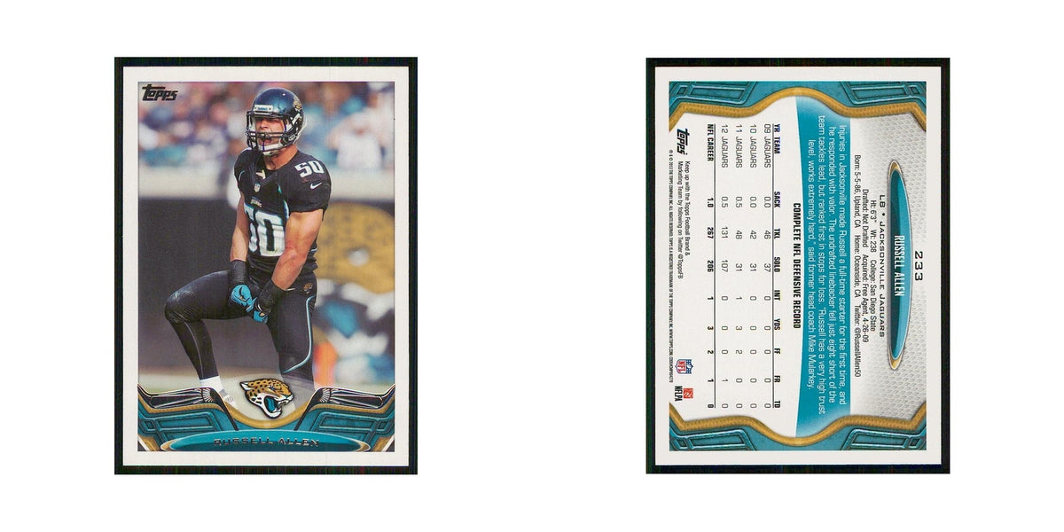 2013 Topps Russell Allen Jaguars #233