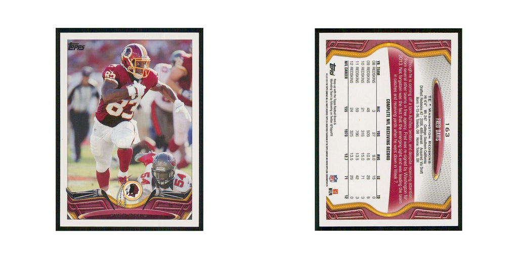 2013 Topps Fred Davis Redskins #163