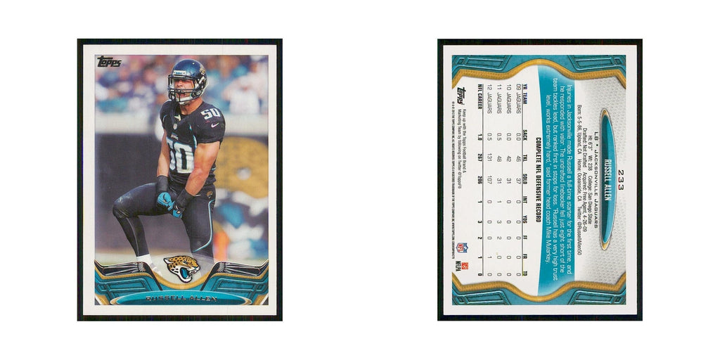 2013 Topps Russell Allen Jaguars #233