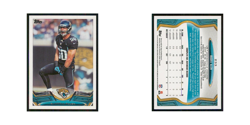 2013 Topps Russell Allen Jaguars #233