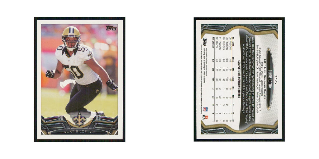 2013 Topps Curtis Lofton Saints #355