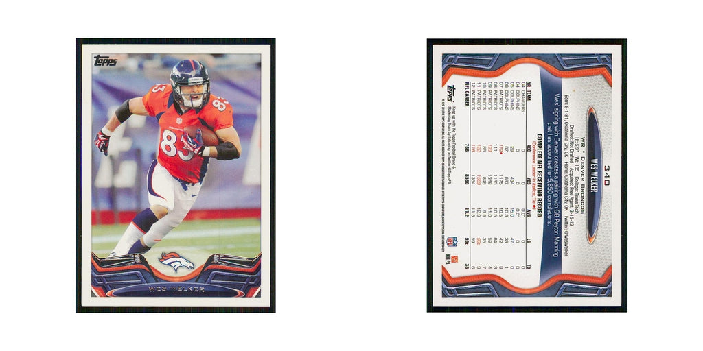 2013 Topps Wes Welker Broncos #340