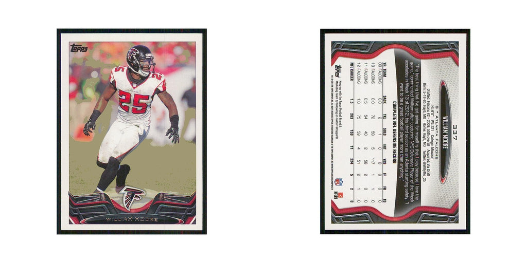 2013 Topps William Moore Falcons #337