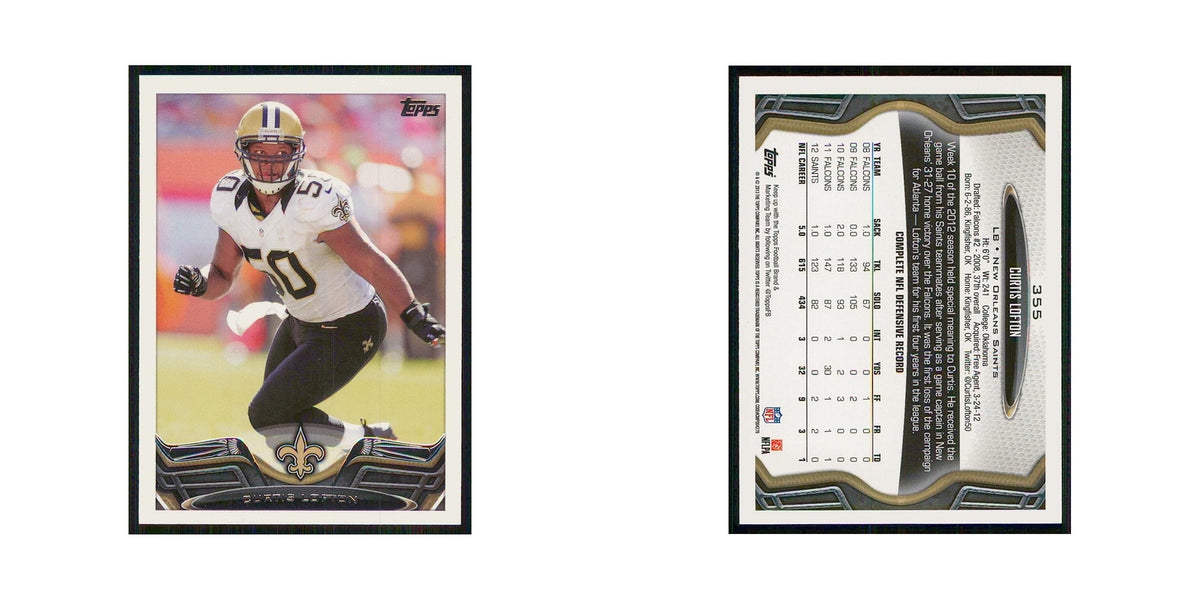 2013 Topps Curtis Lofton Saints #355
