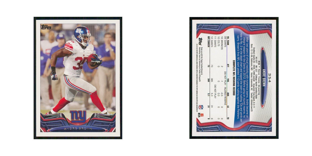 2013 Topps Andre Brown Giants #354