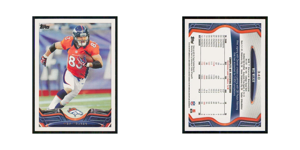 2013 Topps Wes Welker Broncos #340
