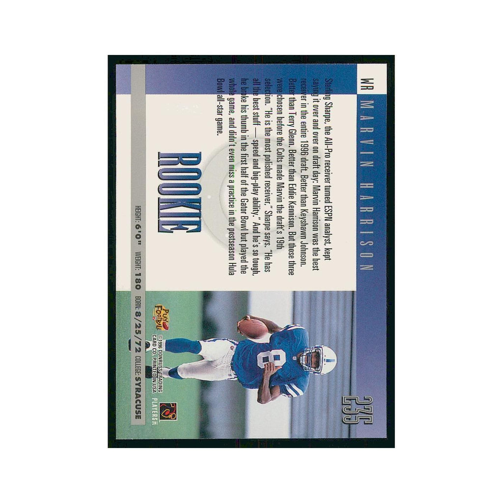 1996 Donruss Marvin Harrison RC Colts #235
