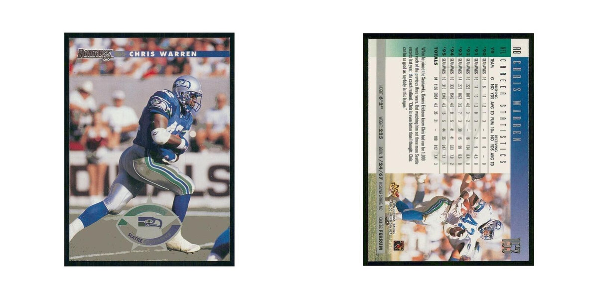 1996 Donruss Chris Warren Seahawks #153