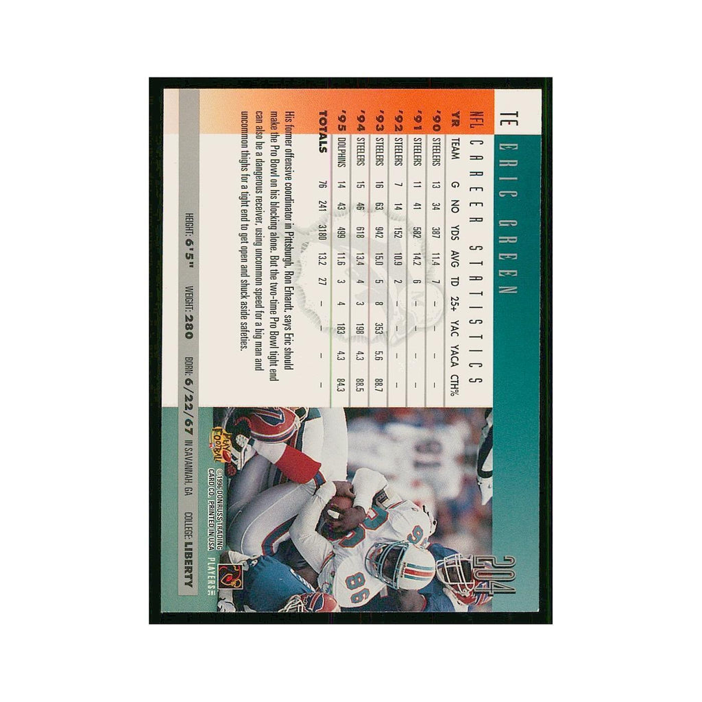1996 Donruss Eric Green Dolphins #204