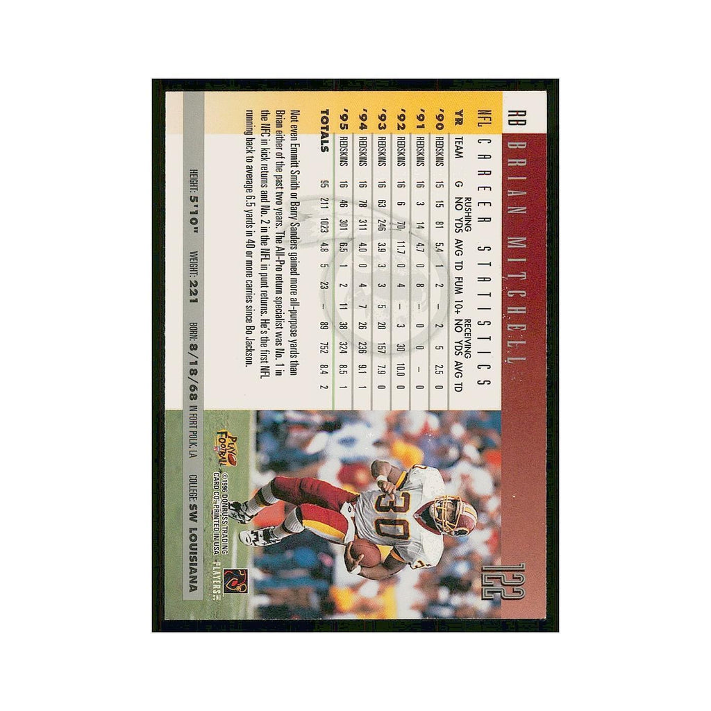 1996 Donruss Brian Mitchell Redskins #122
