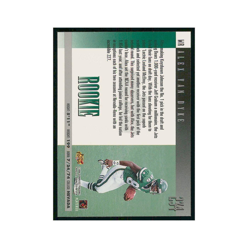 1996 Donruss Alex Van Dyke RC Jets #234